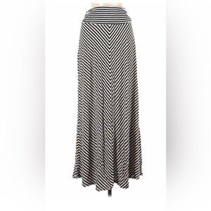 Sz M Striped Maxi Skirt